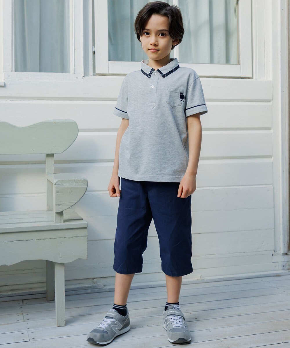 J.PRESS KIDS 【100-130cm】 T/Cライト鹿の子ポロシャツ 