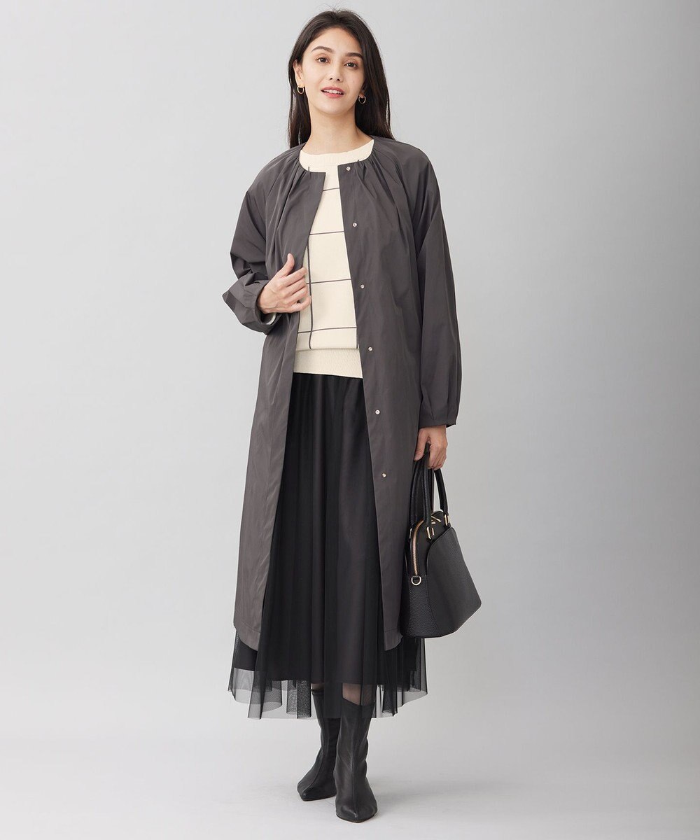 自由区 【WEB限定カラーあり・洗える】コットンナイロンミドルゲージ ニット 