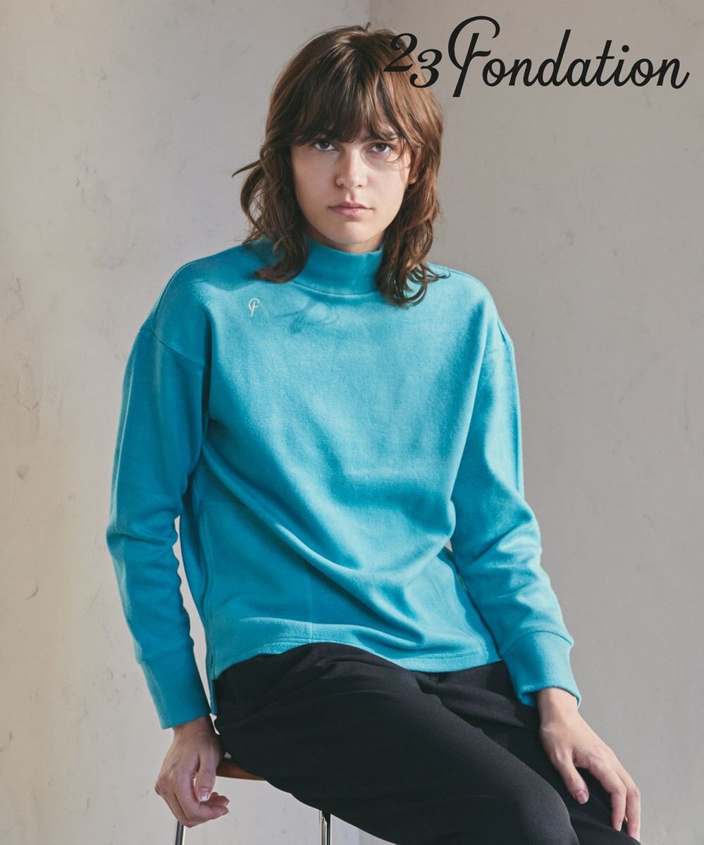 23区GOLF 【23Fondation/WOMEN】【吸湿発熱】モックネック プルオーバー 