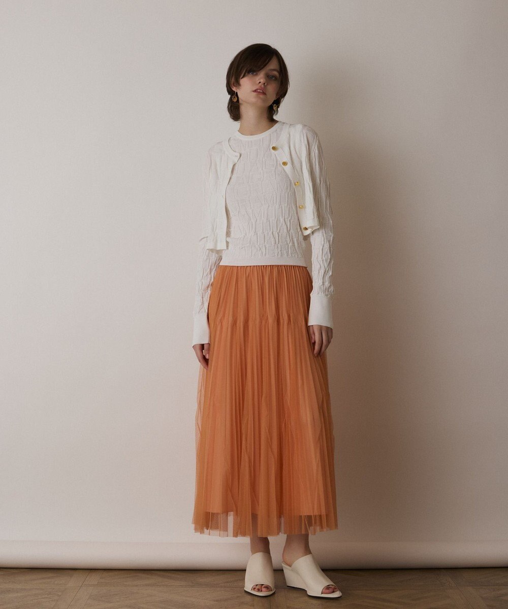 GRACE CONTINENTAL モノグラムニットカーディガン 