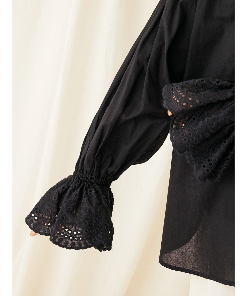 CRAFT STANDARD BOUTIQUE スカラレース袖ブラウス 