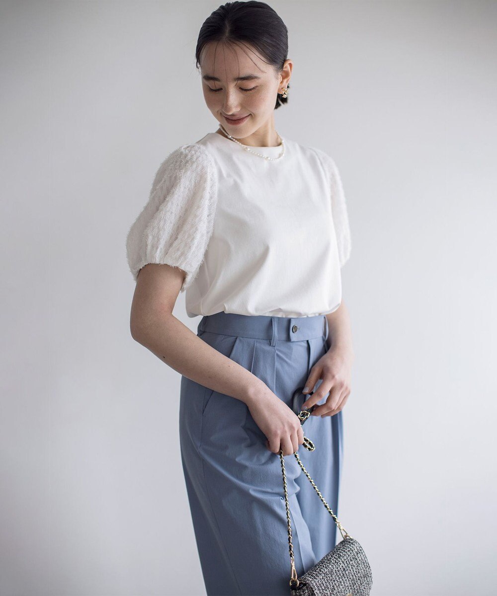 組曲 華感コンビネーションスリーブ カットソー 