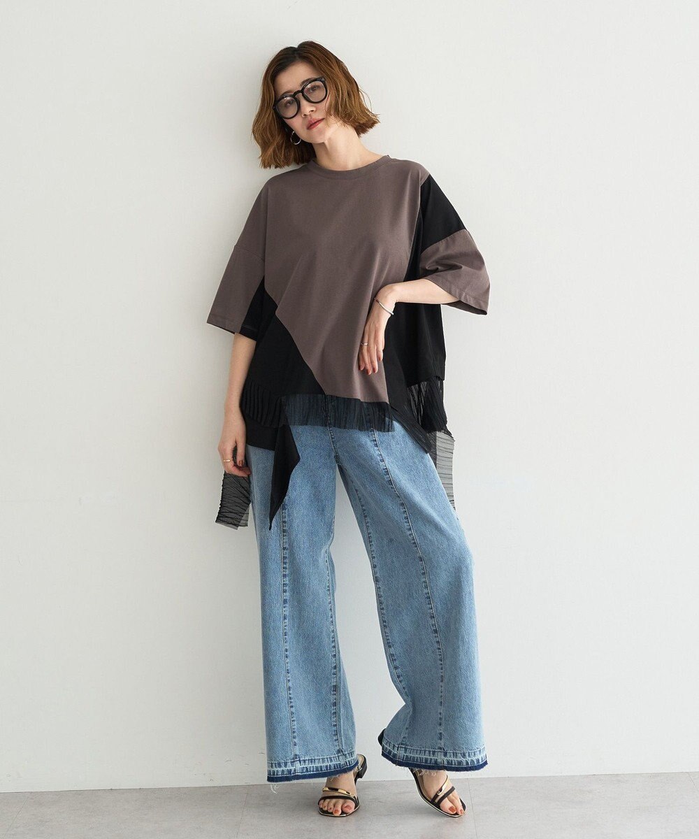 YECCA VECCA 裾アシメデザインプルオーバー 