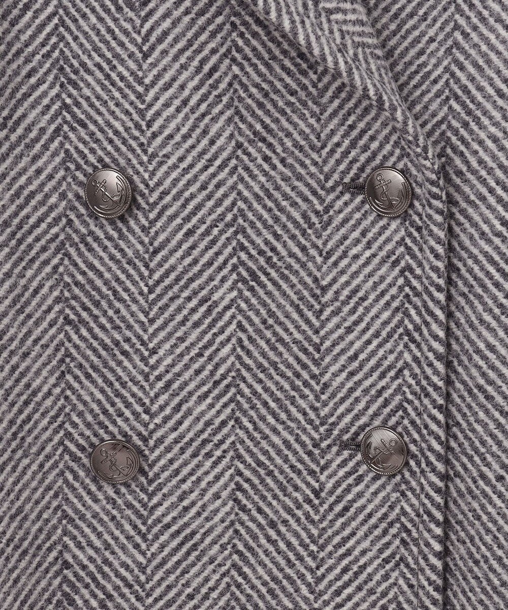 GRACE CONTINENTAL ヘリンボーンピーコート 