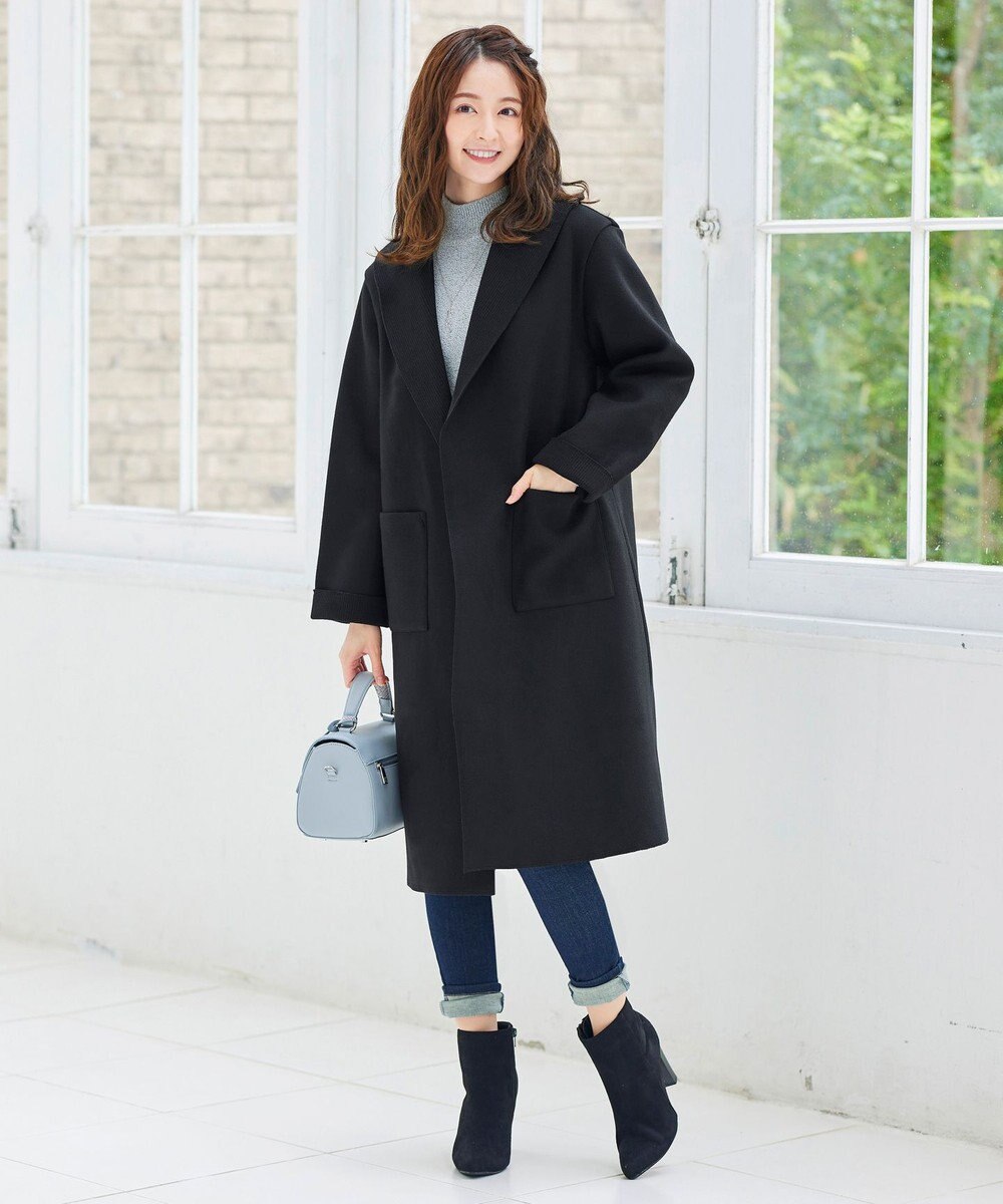 Tiaclasse L 【洗える】体型カバーも叶うMIX糸ニットチュニック 