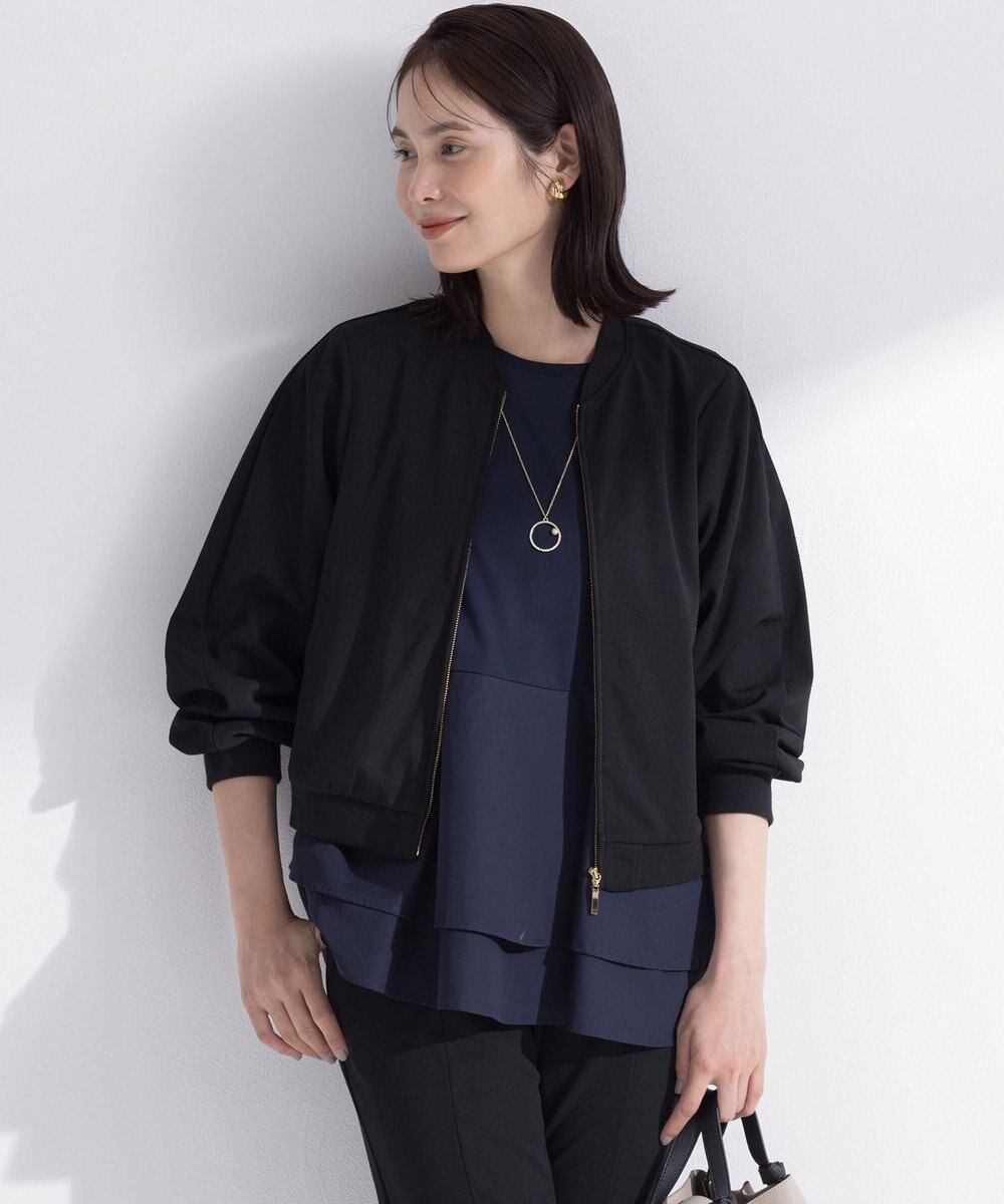 組曲 【ご好評につき追加生産！】ジョーゼットジャージー ブルゾン 
