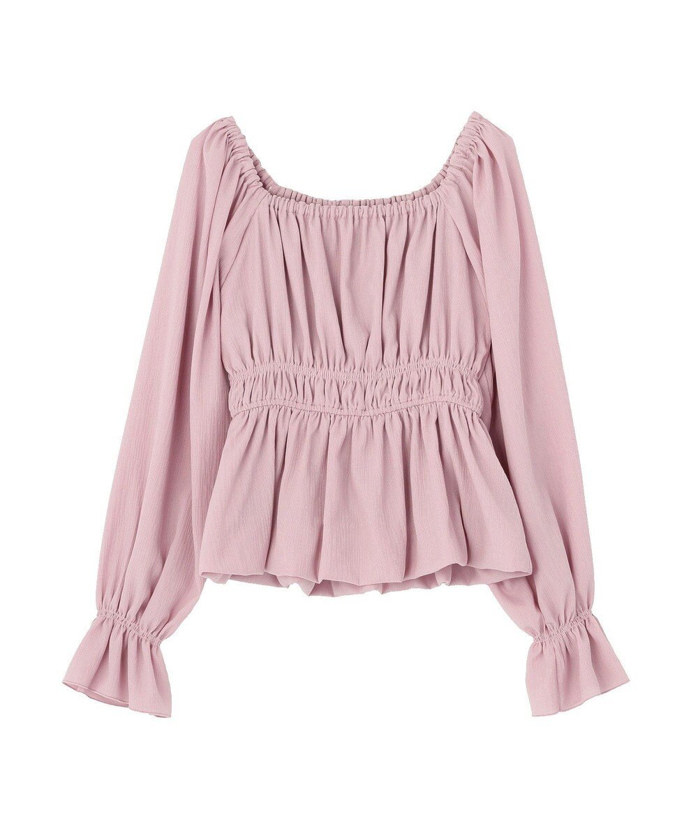 earth music&ecology バルーンヘムブラウス 