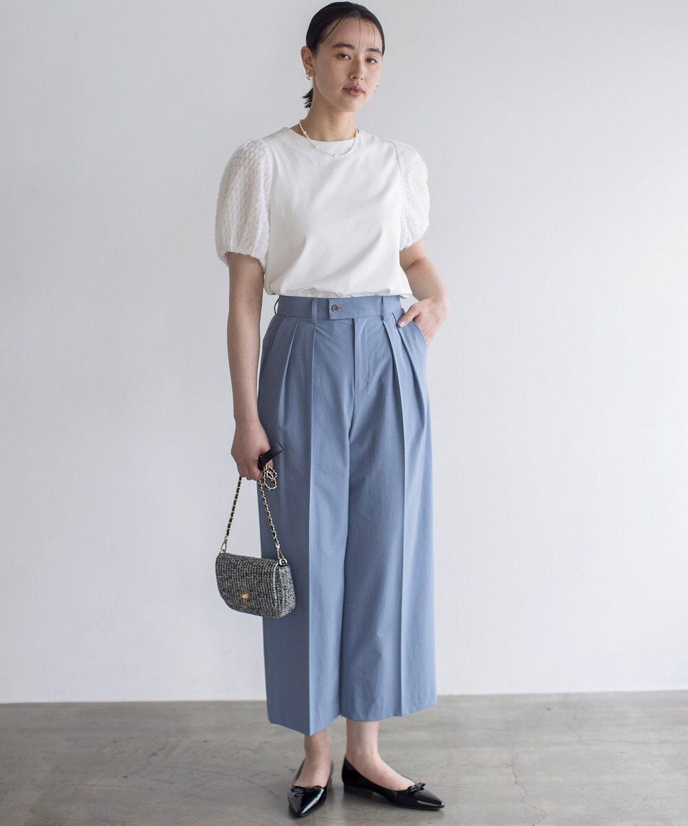 組曲 L 華感コンビネーションスリーブ カットソー 