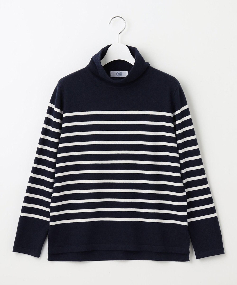 J.PRESS LADIES 【洗える】SEMI WORSTED WOOL バスクボーダー ニット 
