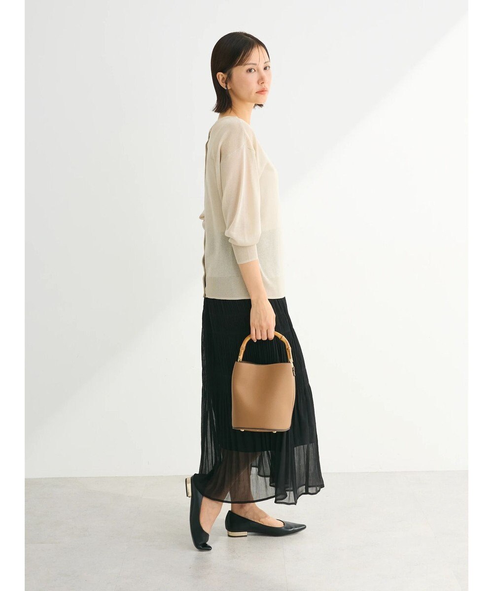 Green Parks ２ｗａｙ　７分袖ブライトシアーニットプルオーバー 