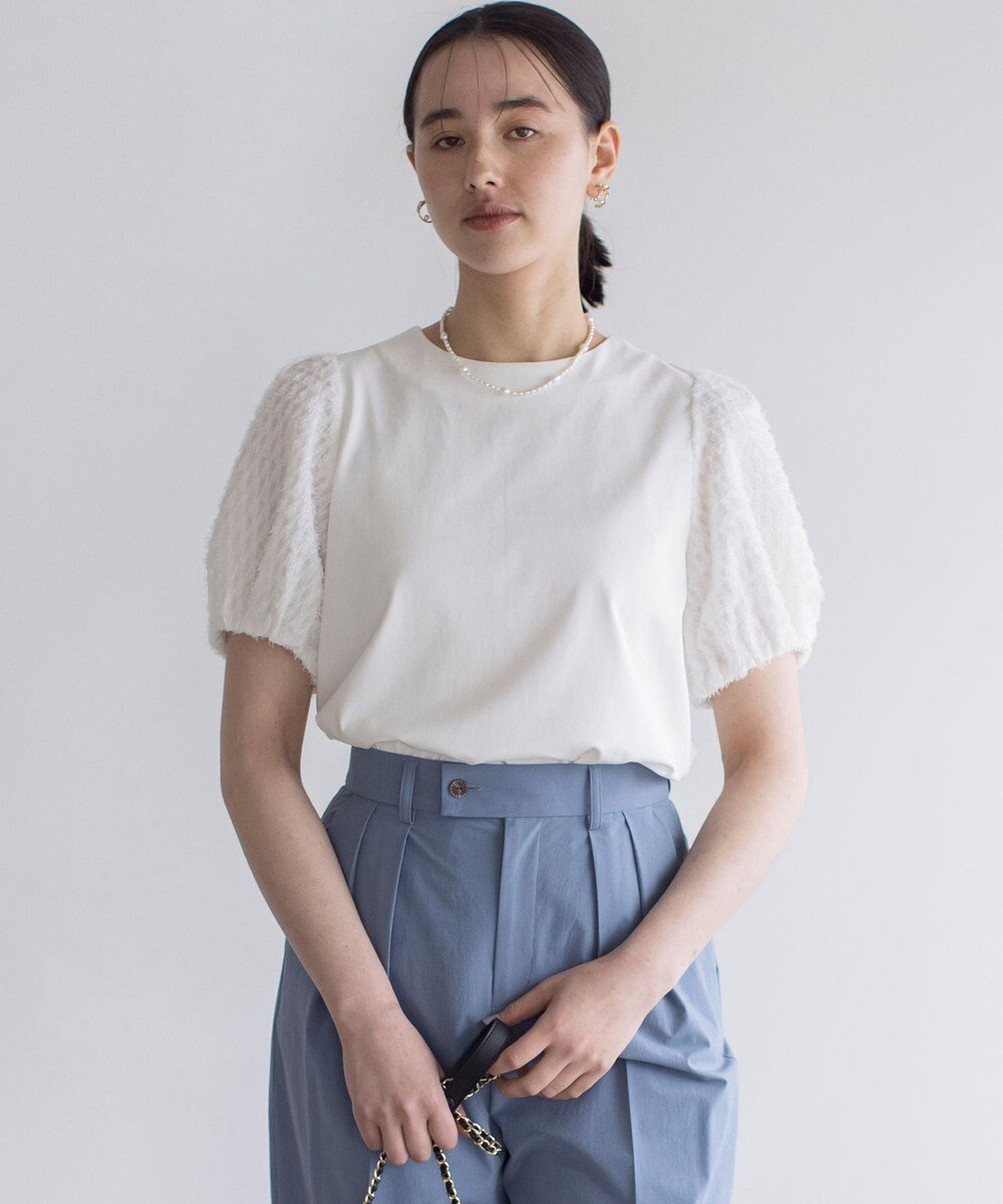 組曲 華感コンビネーションスリーブ カットソー 