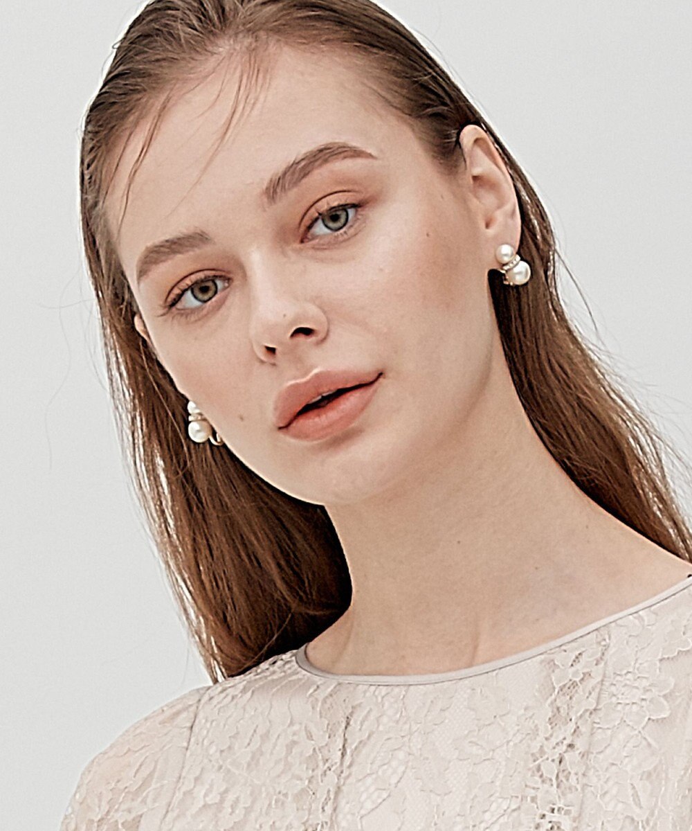 23区 【APPLAUDIR】ダブルパール イヤリング 