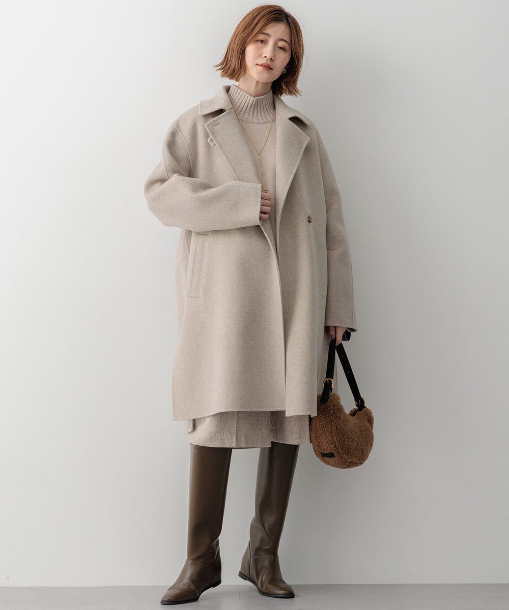 23区 L 【滝沢眞規子さん着用/Oggi掲載】MANTECOPure リバーコート 