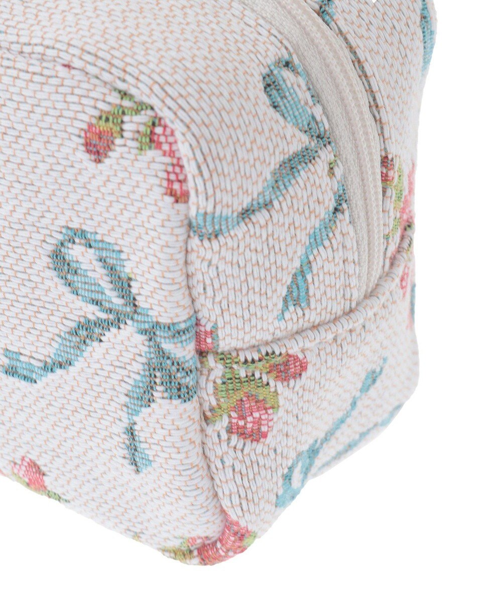 Maison de FLEUR ローズリボン柄ゴブランポーチ 