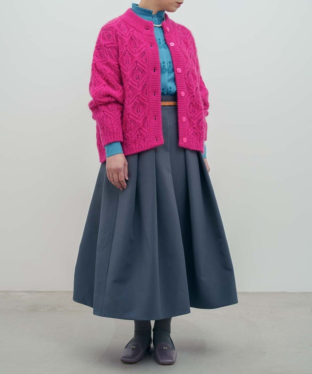 muuc トリプルクロス タックフレアスカート｜軽くてふっくらした三重織り生地・セットアップ可能 