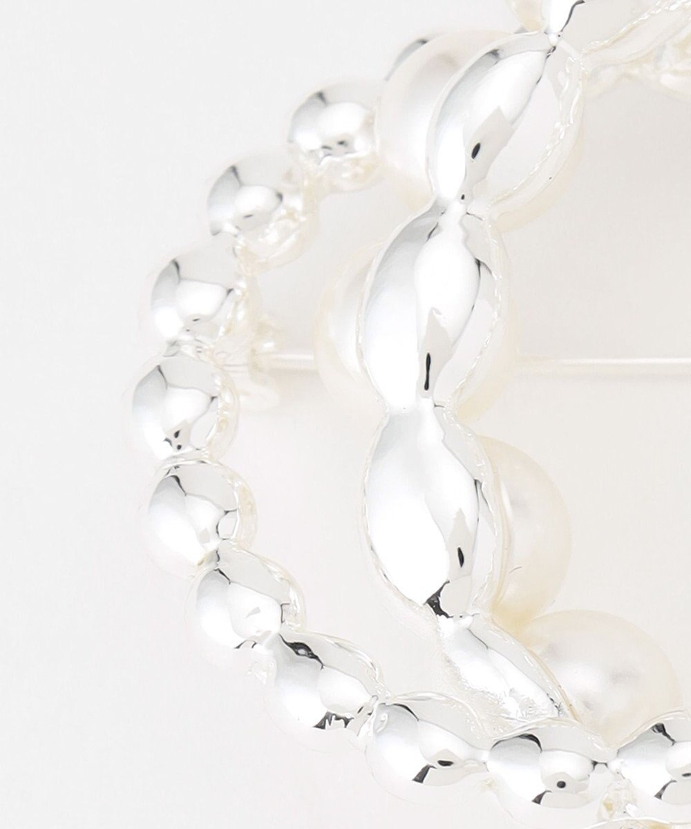 ICB パールサークルブローチ 