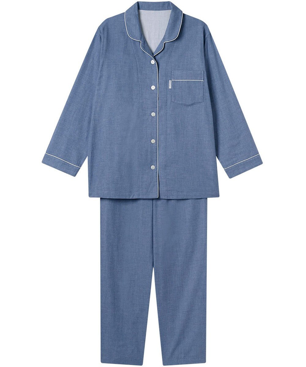 ワコール／睡眠科学 パジャマ 長袖 長ズボン 綿100%(本体) 二重ガーゼ レディース YDX518 睡眠科学／ワコール 