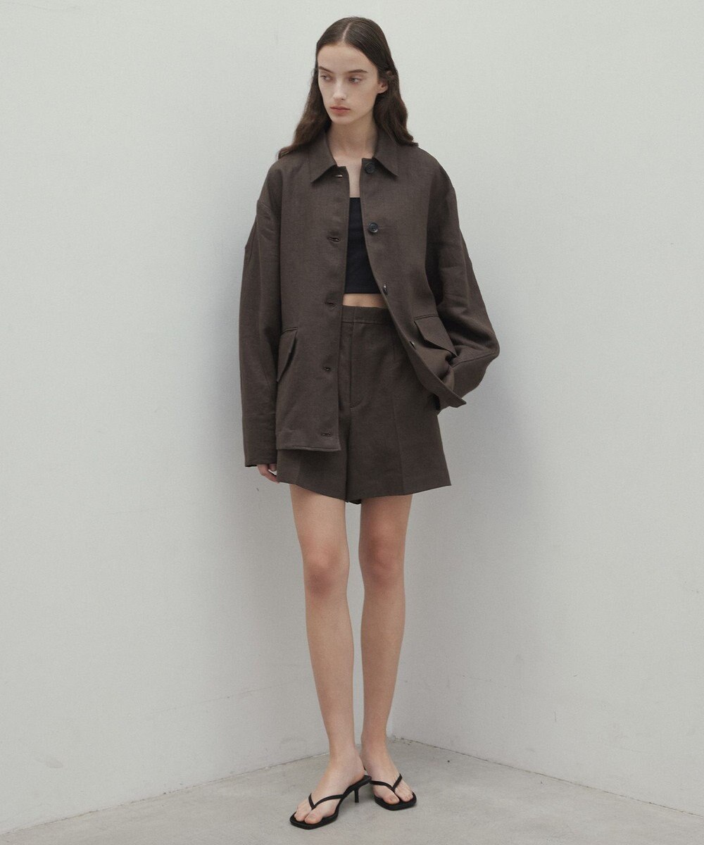 BEIGE， 【CLASSY. 4月号掲載】CRINUM / リネンショートパンツ 