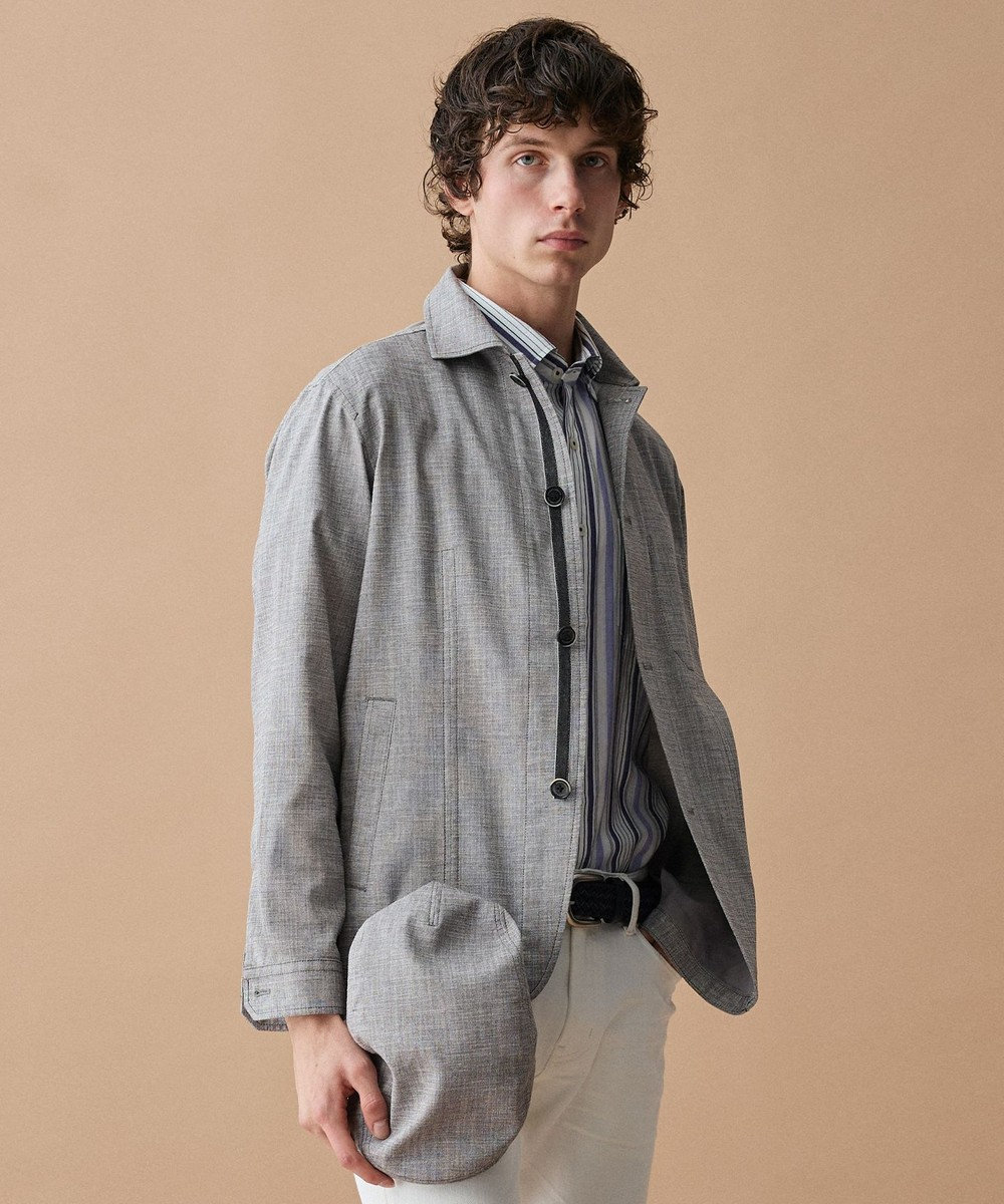 JOSEPH ABBOUD 【清涼/ドライタッチ/ストレッチ】スラブストレッチ ブルゾン 