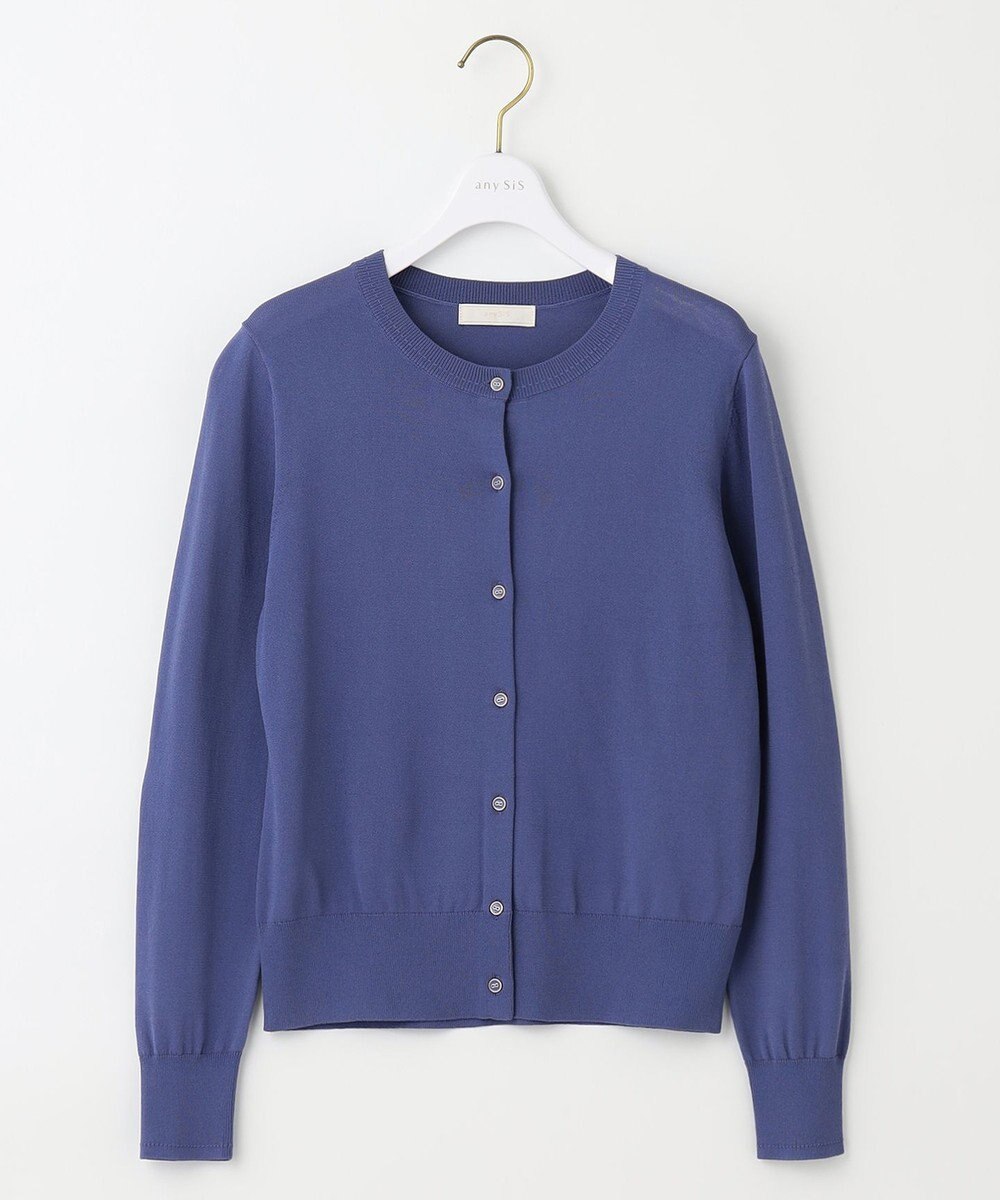 ANY SIS 【美人百花7月号掲載】ベーシッククルーネック カーディガン 