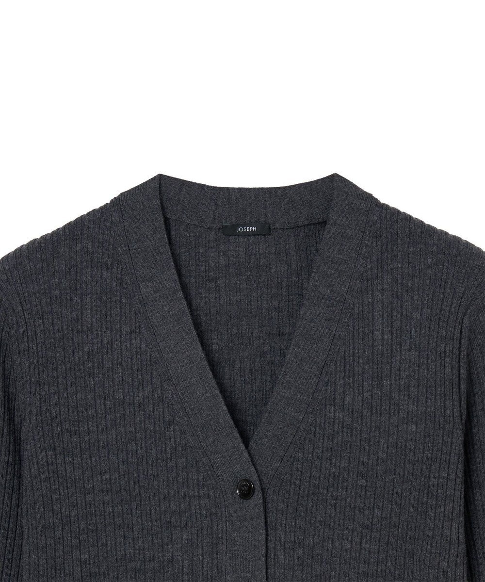 JOSEPH 【洗える】メリノリブ　カーディガン 