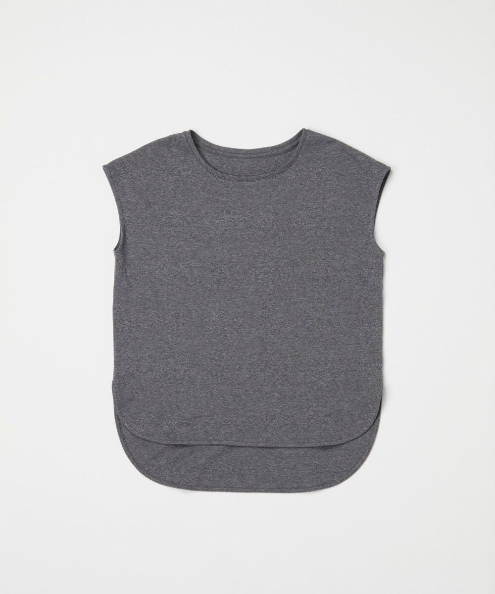 TOQUE 25SS新作〈大草直子さんアドバイザー〉スーピマコットンスムースフレンチノースリーブトップス 