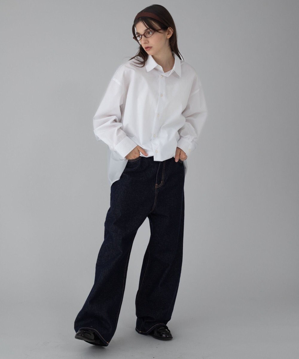 WEGO 【ユニセックス着用ITEM/SMLサイズ展開/ウエスト調整可】バギーデニムパンツ 