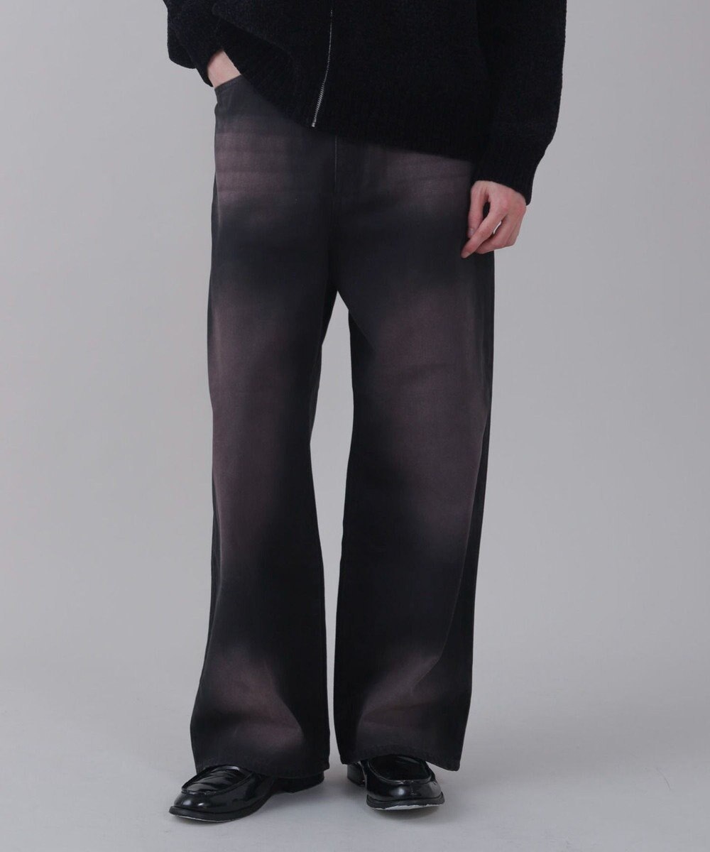 WEGO 【ユニセックス着用ITEM/SMLサイズ展開/ウエスト調整可】バギーデニムパンツ 