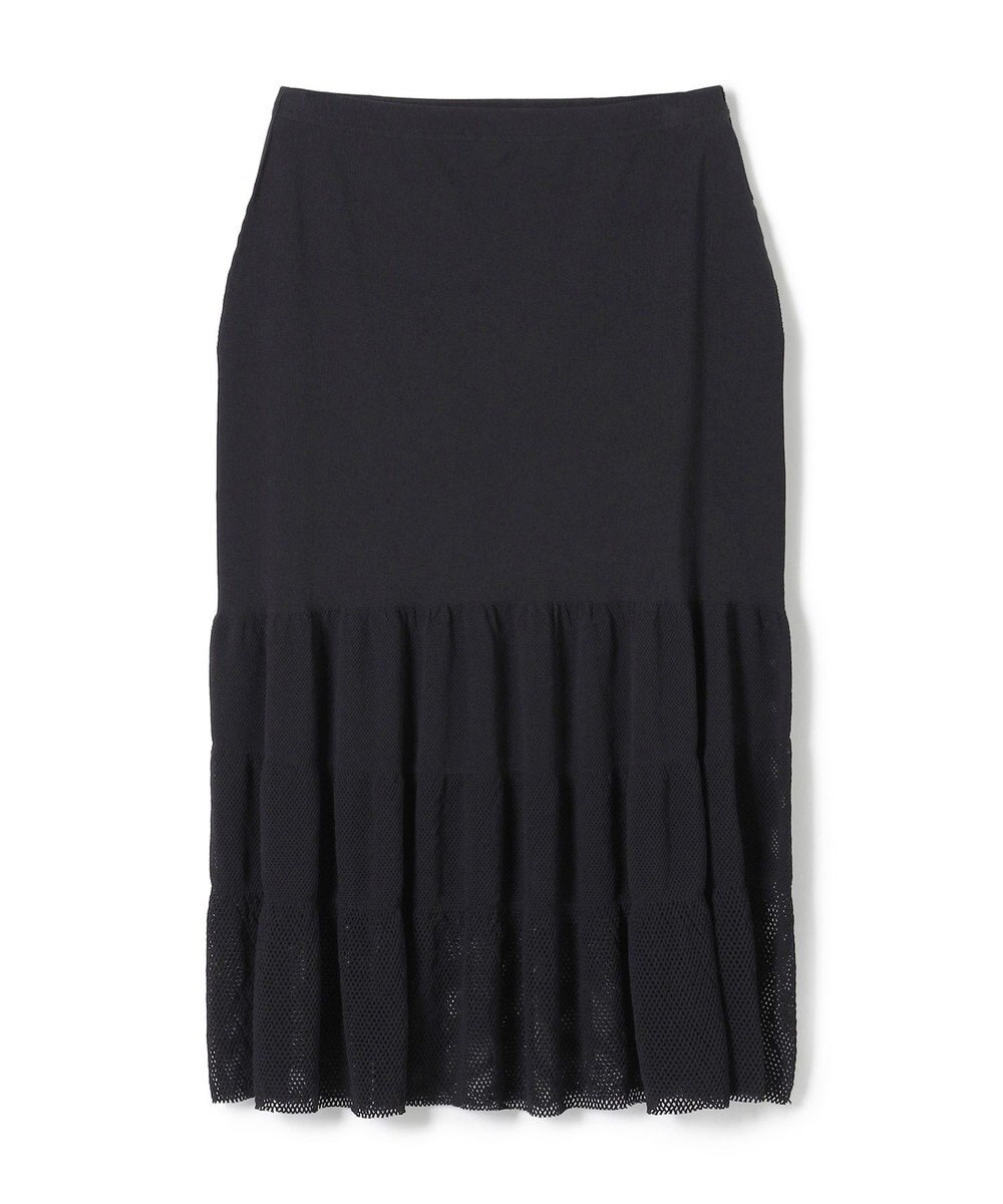 Chacott 【ノーソーイングニット】ティアードニットスカート 