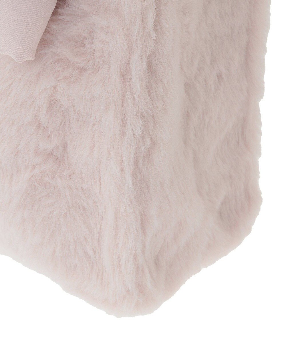 Maison de FLEUR サテンリボンファー2Wayスクエアトートバッグ 