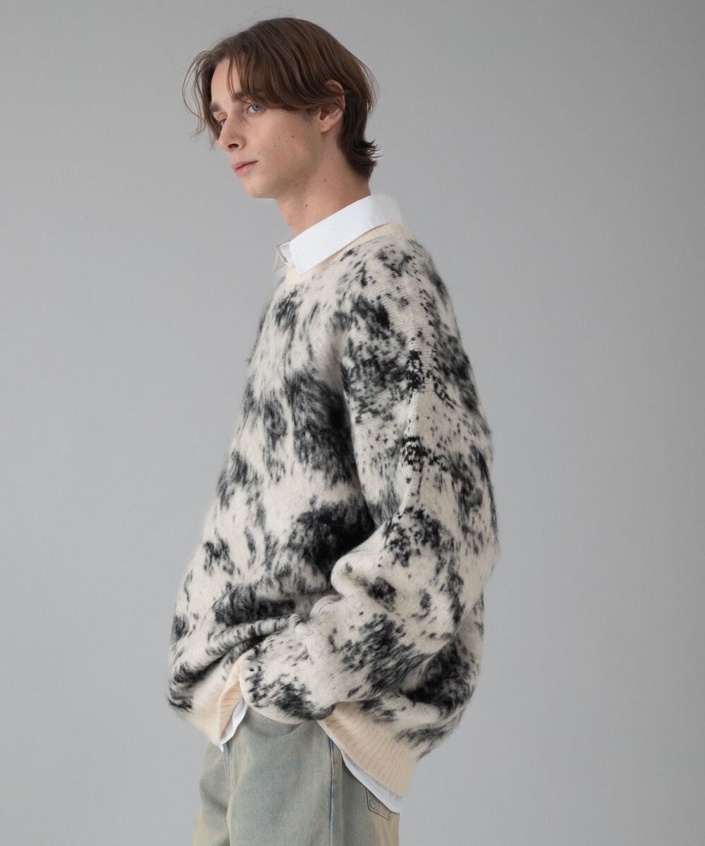 WEGO 【ユニセックス着用ITEM/MLサイズ展開】ファジーパターンプルオーバー 