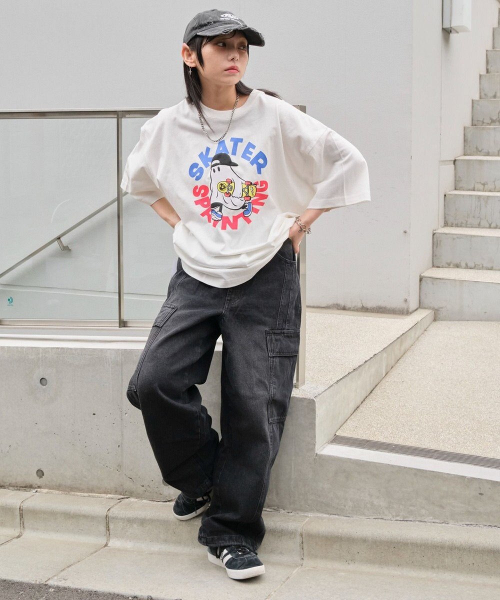 WEGO 【ユニセックス着用ITEM】アクセ付きグラフィックT（SS） 