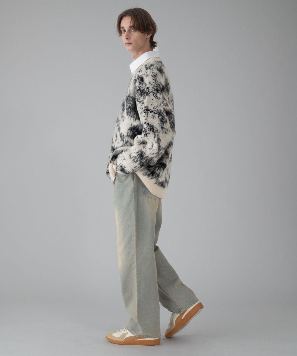 WEGO 【ユニセックス着用ITEM/MLサイズ展開】ファジーパターンプルオーバー 