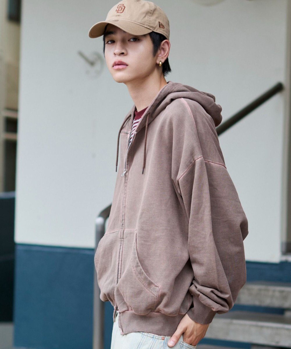 WEGO 【ユニセックス着用ITEM/MLサイズ展開】バルーンBIGダブルZIPパーカー 