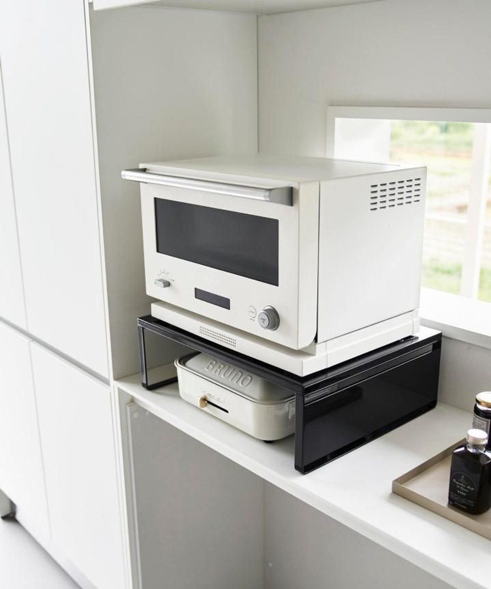 tower オーブンレンジラック タワー ブラック 