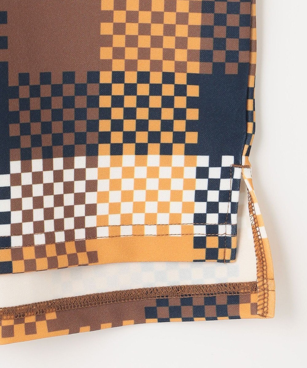 23区GOLF 【MEN】【吸水速乾・UVケア】 チェック柄プリント 長袖シャツ 