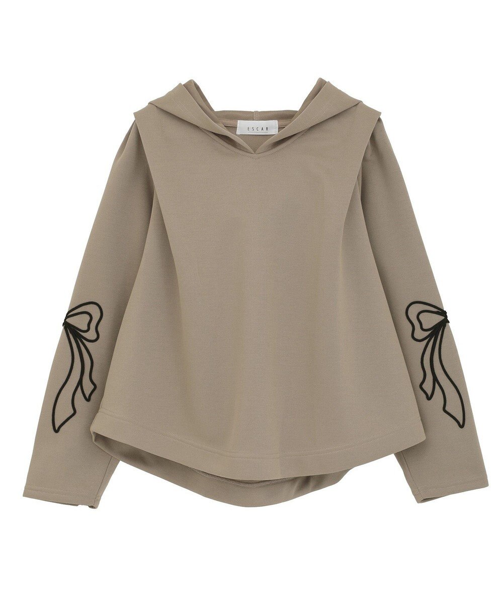 Green Parks ■ESCAR リボンコード刺繍フーディ 