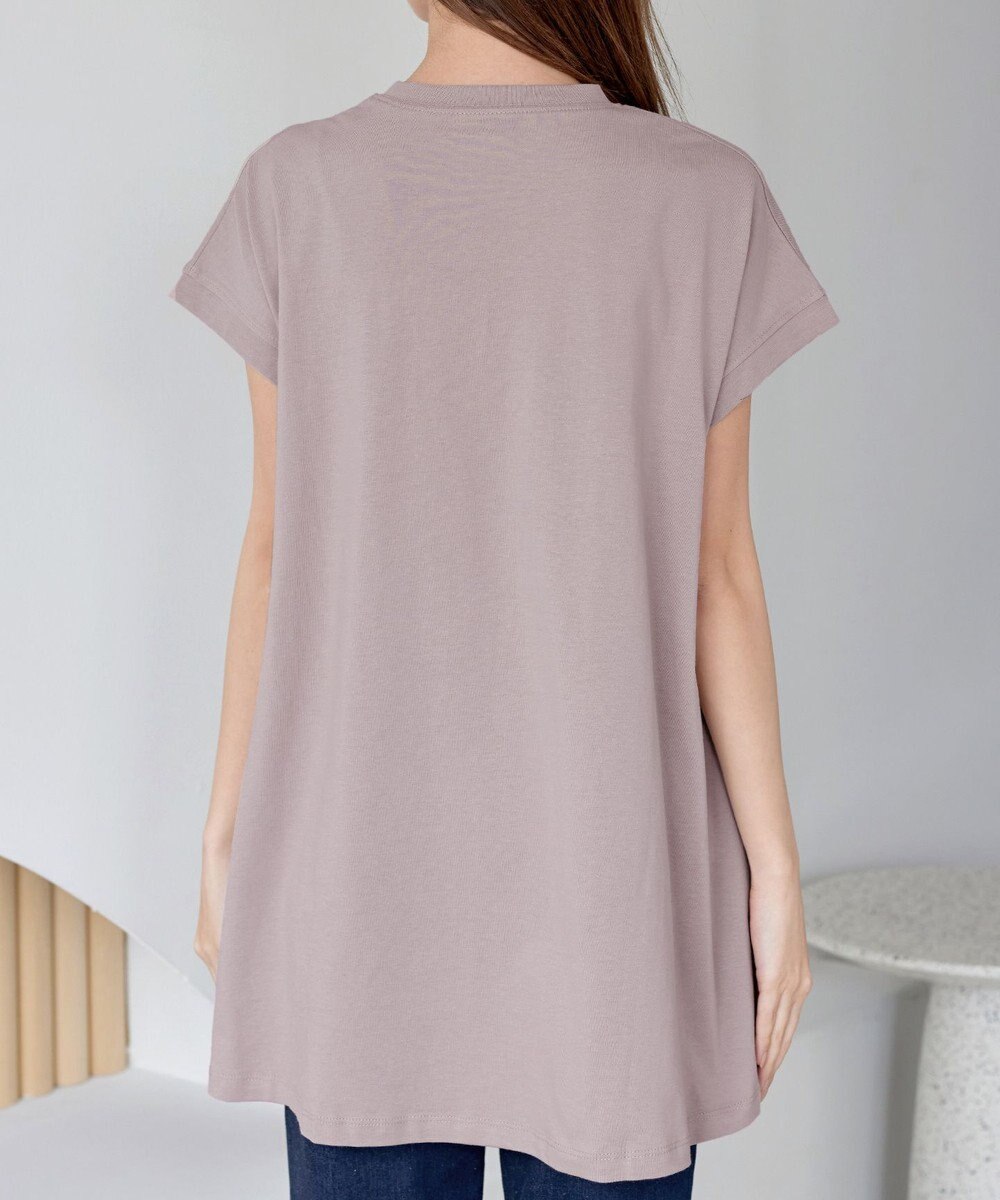 Tiaclasse 【接触冷感】 フレンチスリーブフレアカットソー 