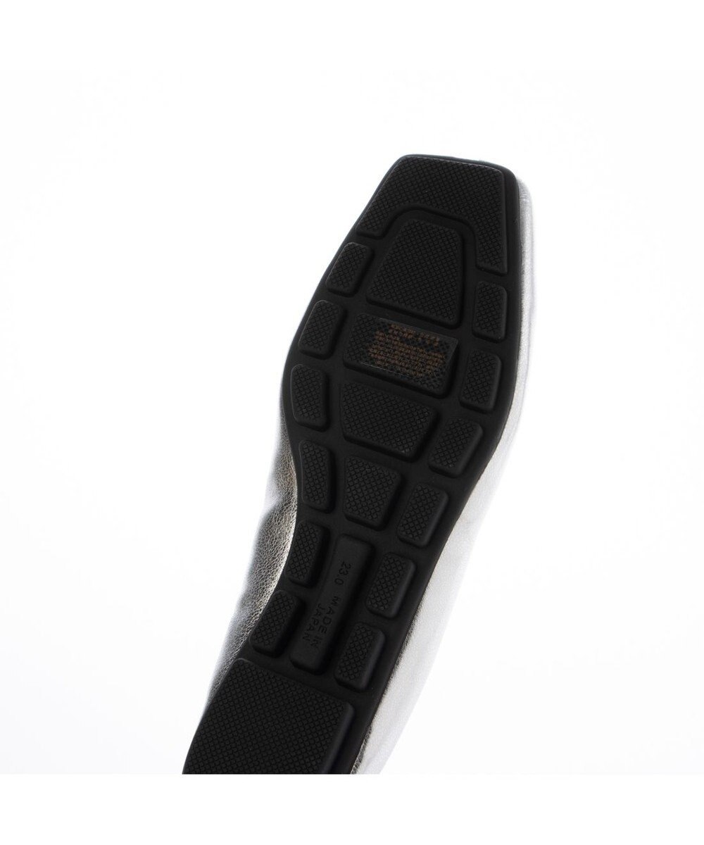 MODE ET JACOMO <carino>スクエアトゥ切り替えデザインフラットパンプス 