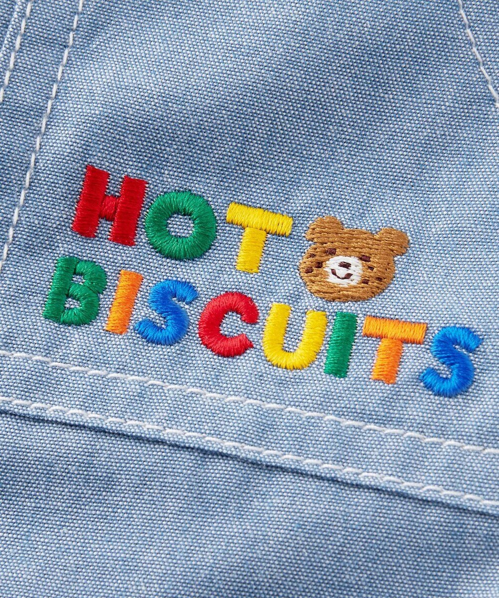 80-120cm】 ダンガリー ハーフパンツ / MIKI HOUSE HOT BISCUITS