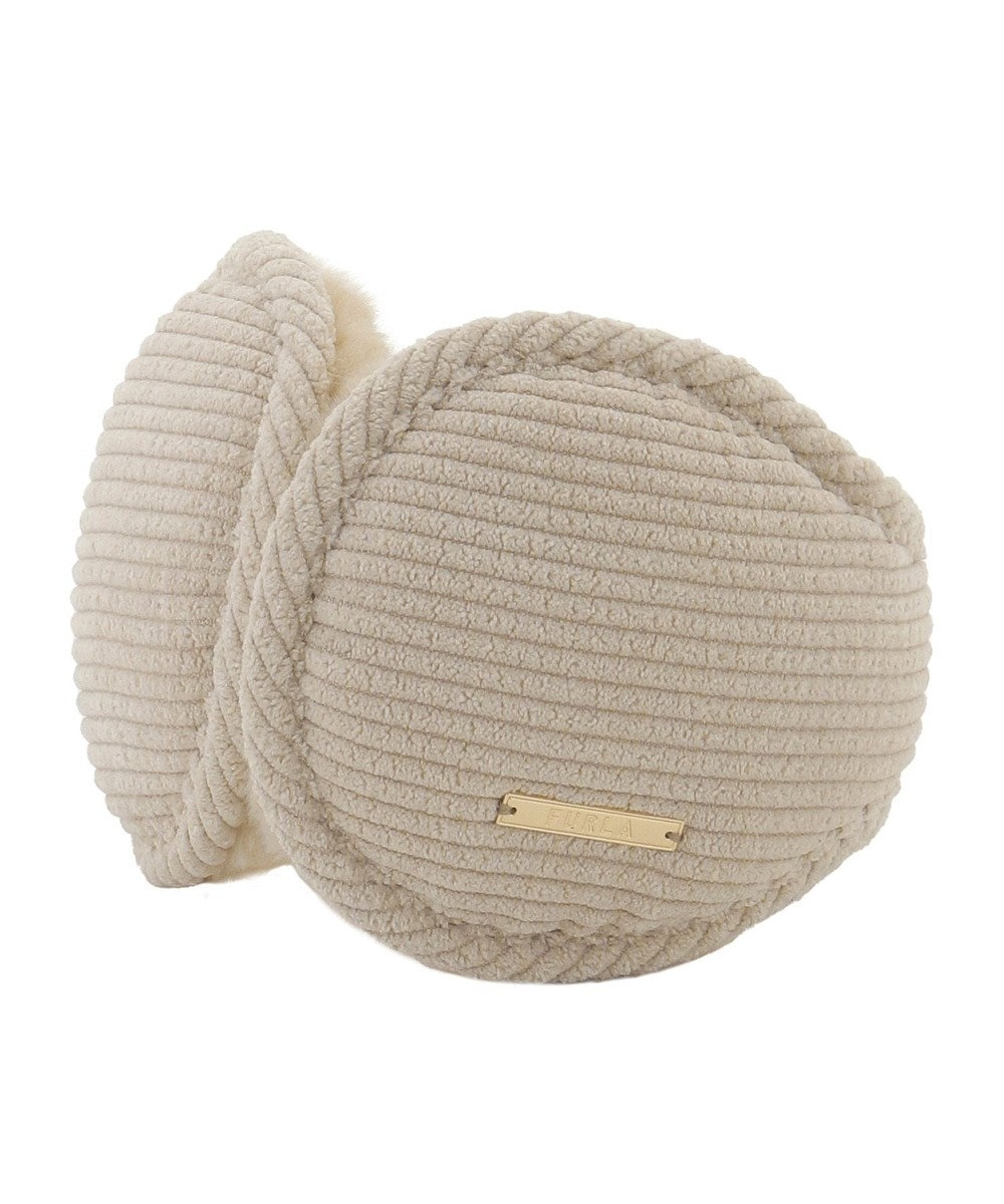 MOONBAT FURLA(フルラ) コーデュロイ×ファー バックアームイヤマフ 