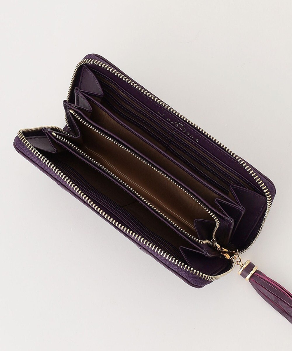 LA BAGAGERIE シープキルティング　ラウンドウォレット 