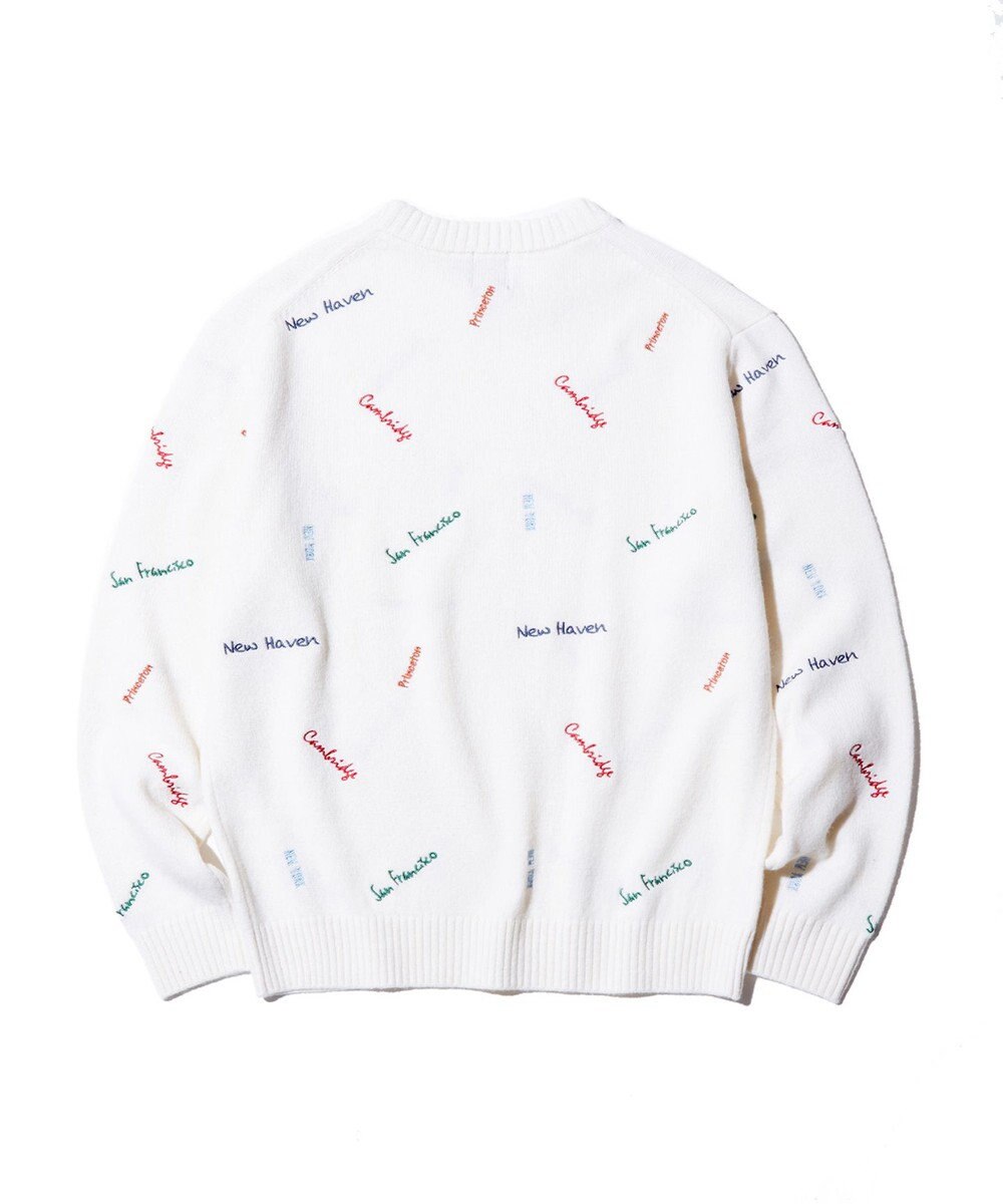 J.PRESS MEN 【J.PRESS ORIGINALS】EMBROYDERY CREW KNIT 