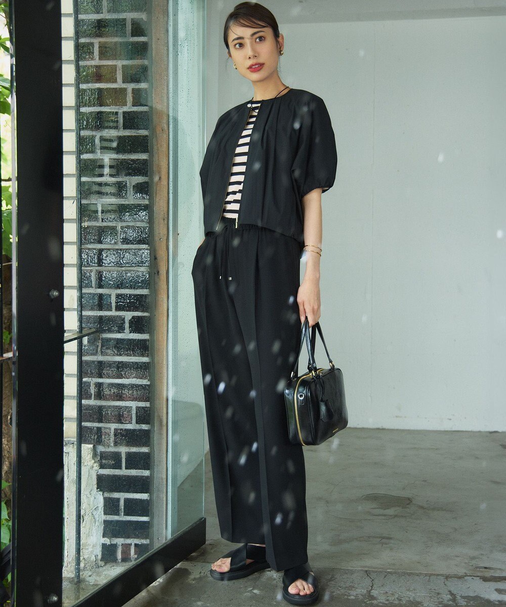 23区 【撥水性/接触冷感】ストレッチライトタイプライター コンパクトブルゾン 