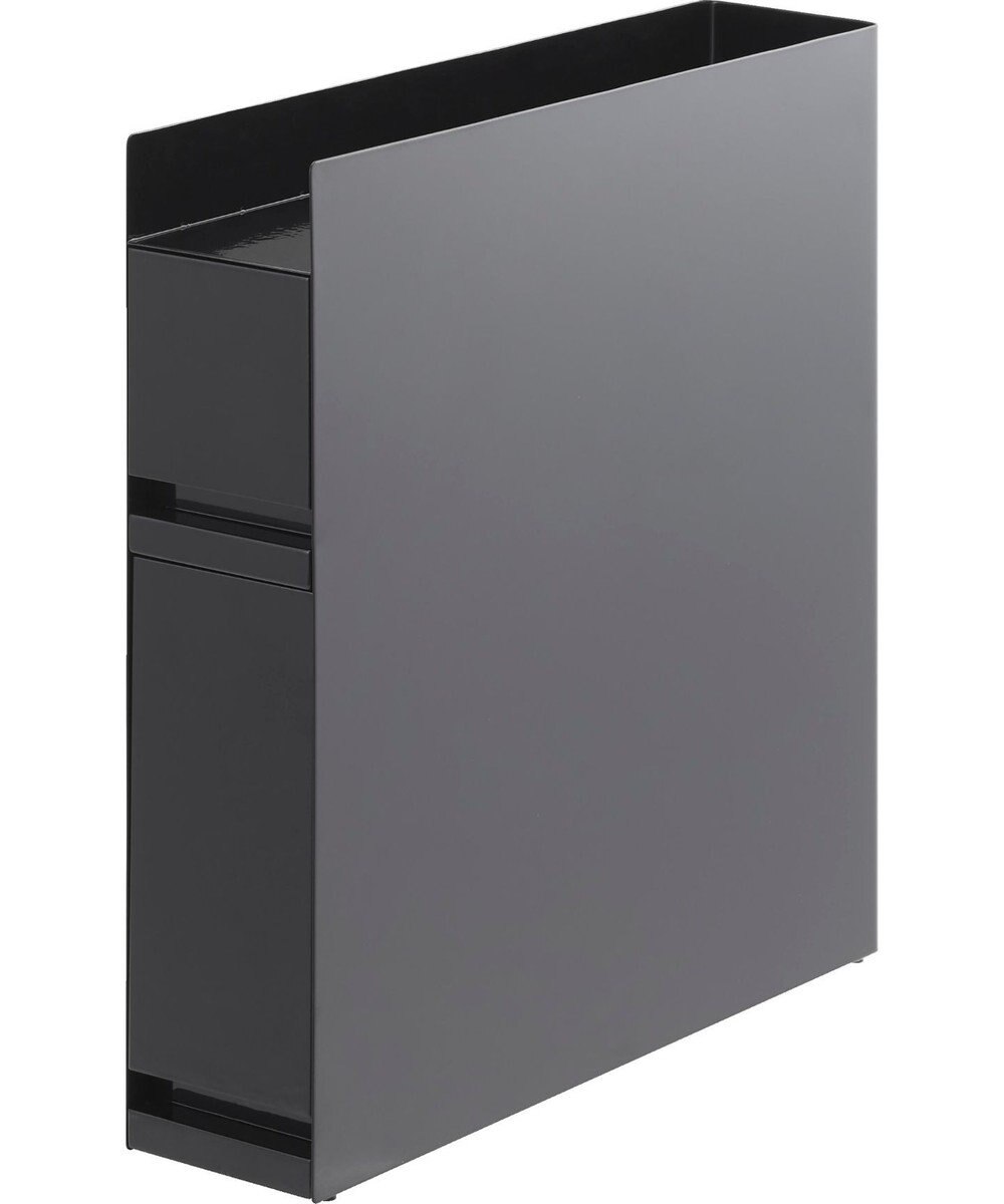 tower 隠せる調味料ラック タワー 2段 ブラック 