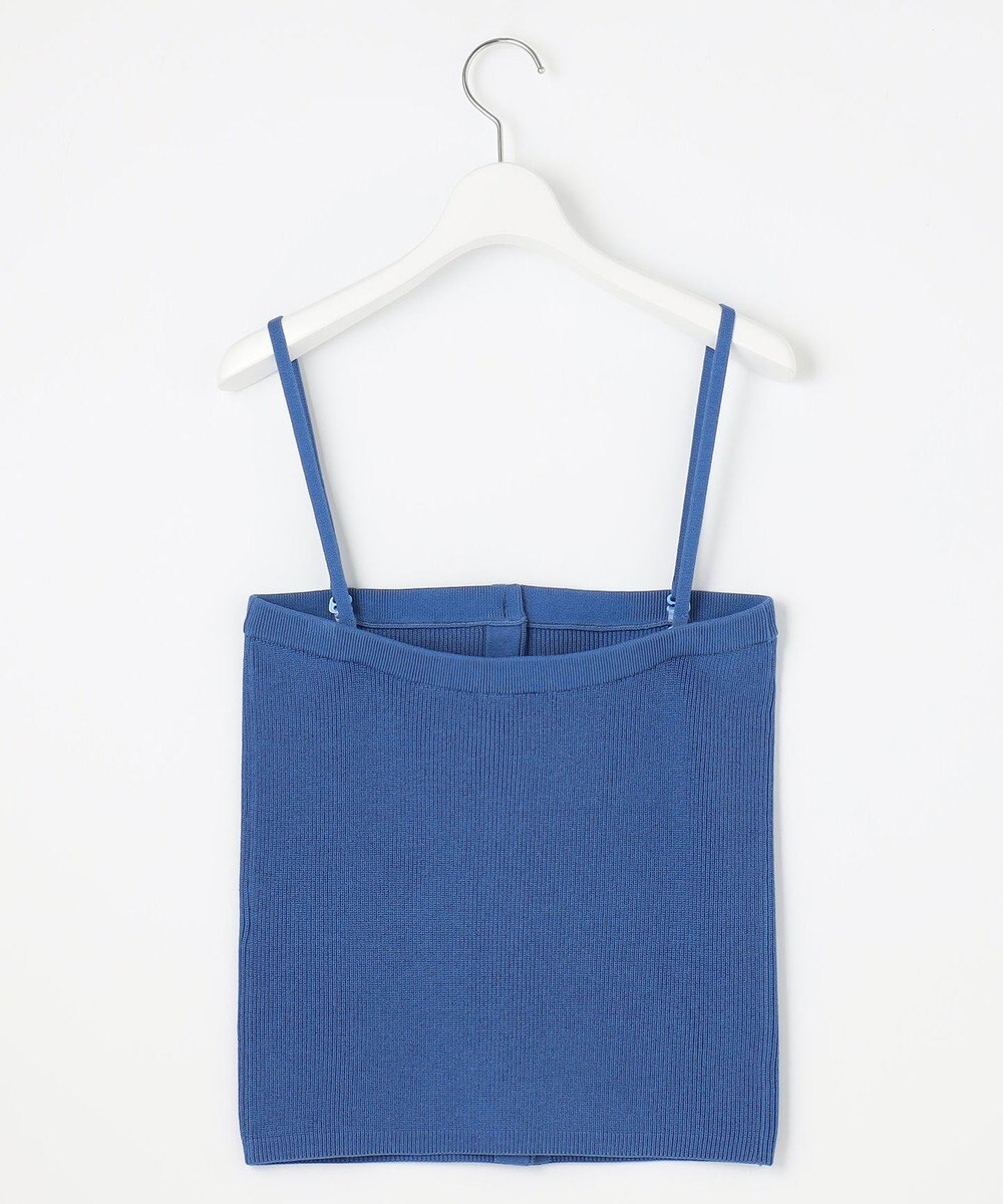 自由区 【洗える】ドライコットンハイゲージニット ビスチェ 