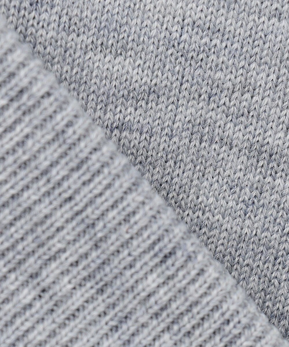 PW CIRCULUS 【MEN】【洗える】ロゴ ラグランスリーブ クルーネック ニット 