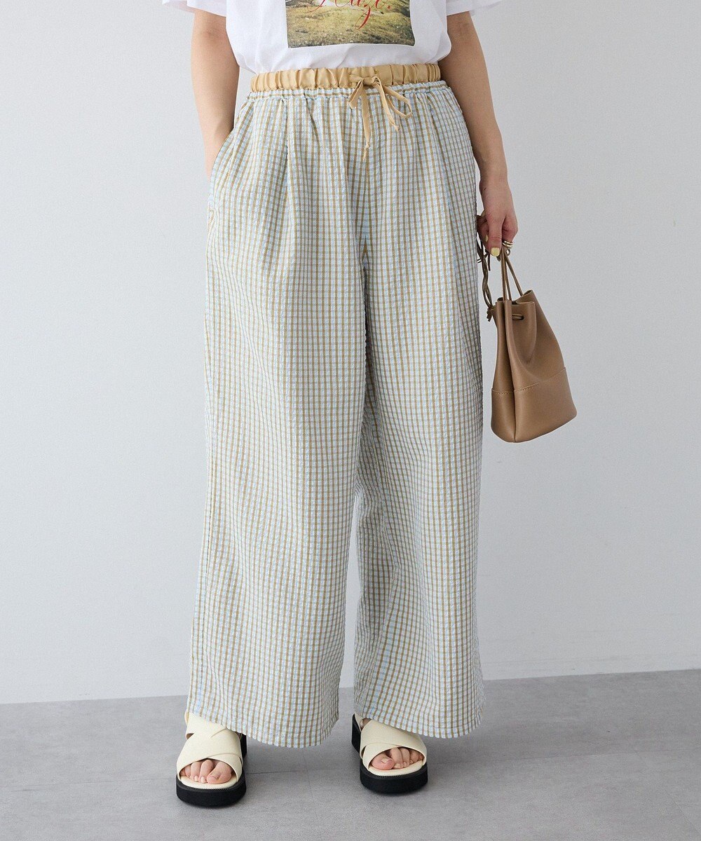 CRAFT STANDARD BOUTIQUE サッカーチェックイージーパンツ 