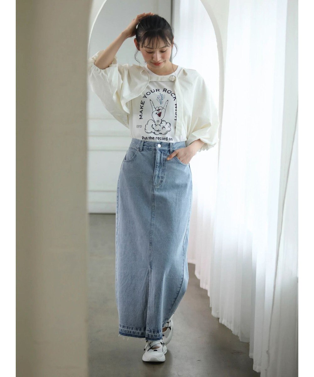 Green Parks ・ＤｏｕｂｌｅＦｌａｇｓ　フリルショルダープリントＴＥＥ 