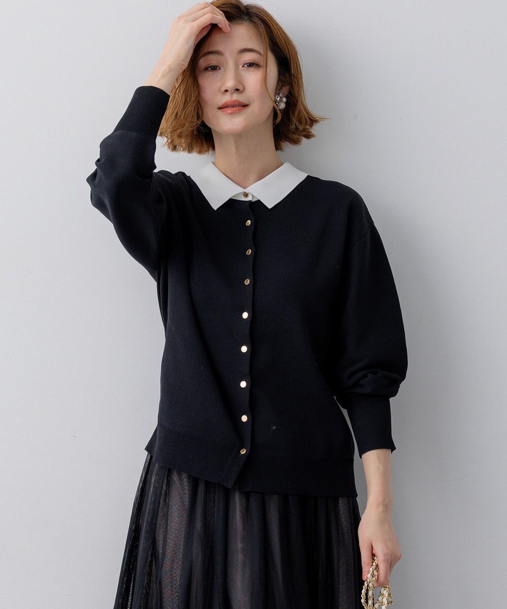 23区 【先行予約/WEB&一部店舗限定】バイカラーデザイン 2WAY ニット 